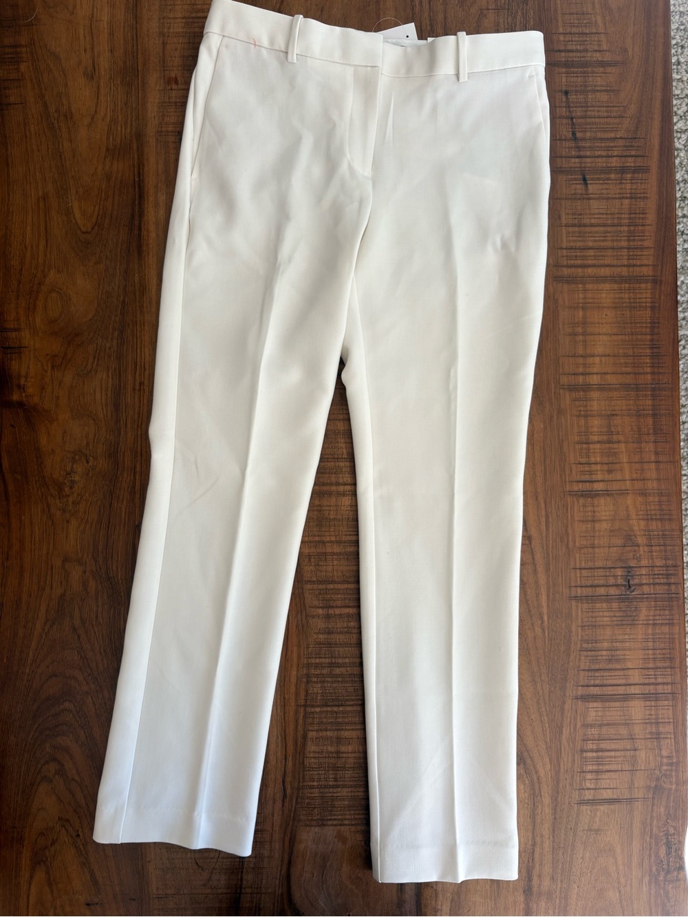 Ann Taylor Classic White Pants “The Straight” - curvy 8 NWT